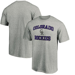 Colorado Rockies Heart & Soul T-Shirt - Heather Gray T-shirts