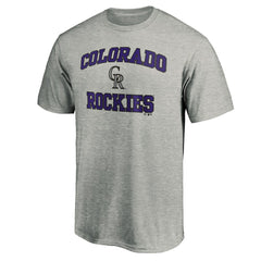 Colorado Rockies Heart & Soul T-Shirt - Heather Gray T-shirts