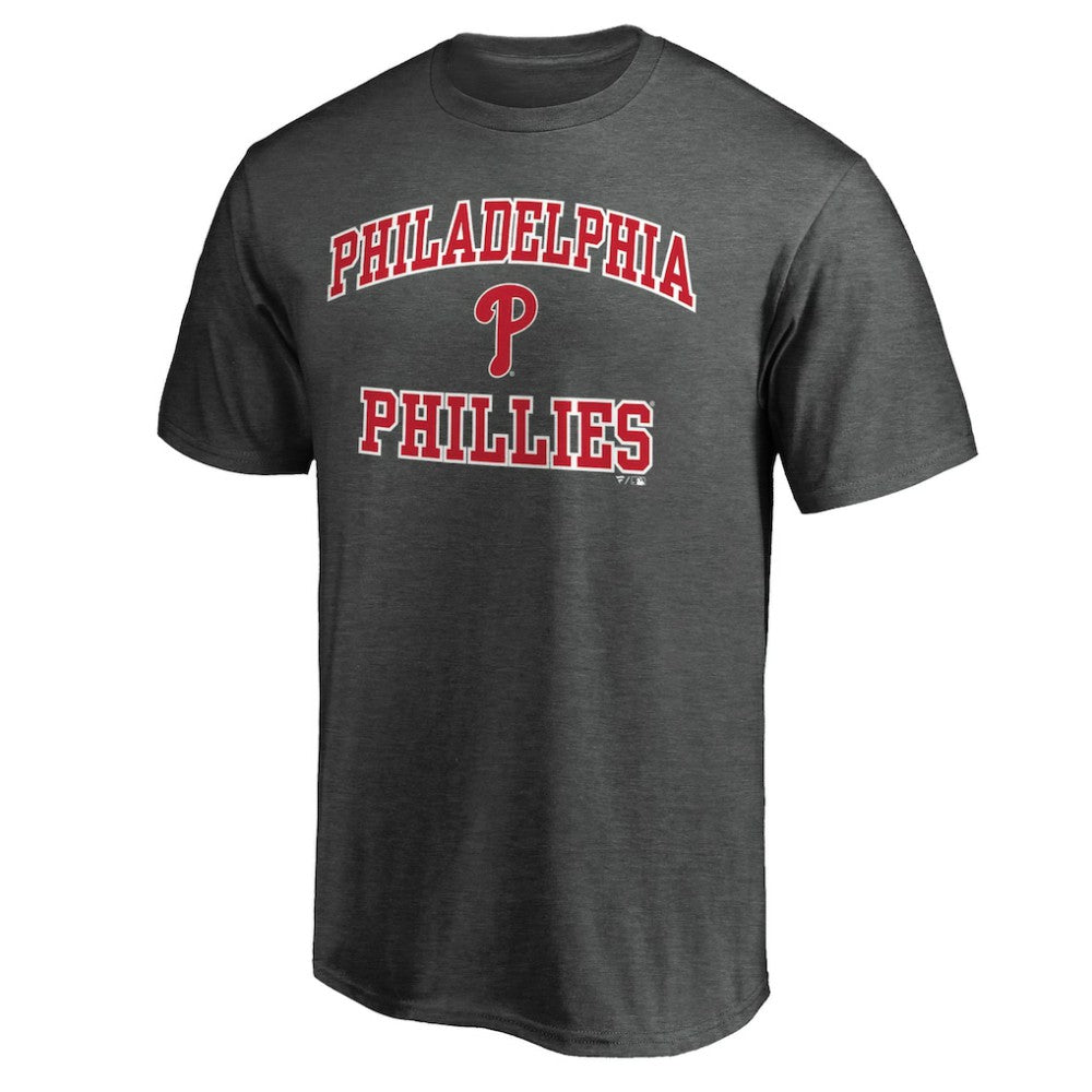 Philadelphia Phillies Heart and Soul T-Shirt - Charcoal T-shirts