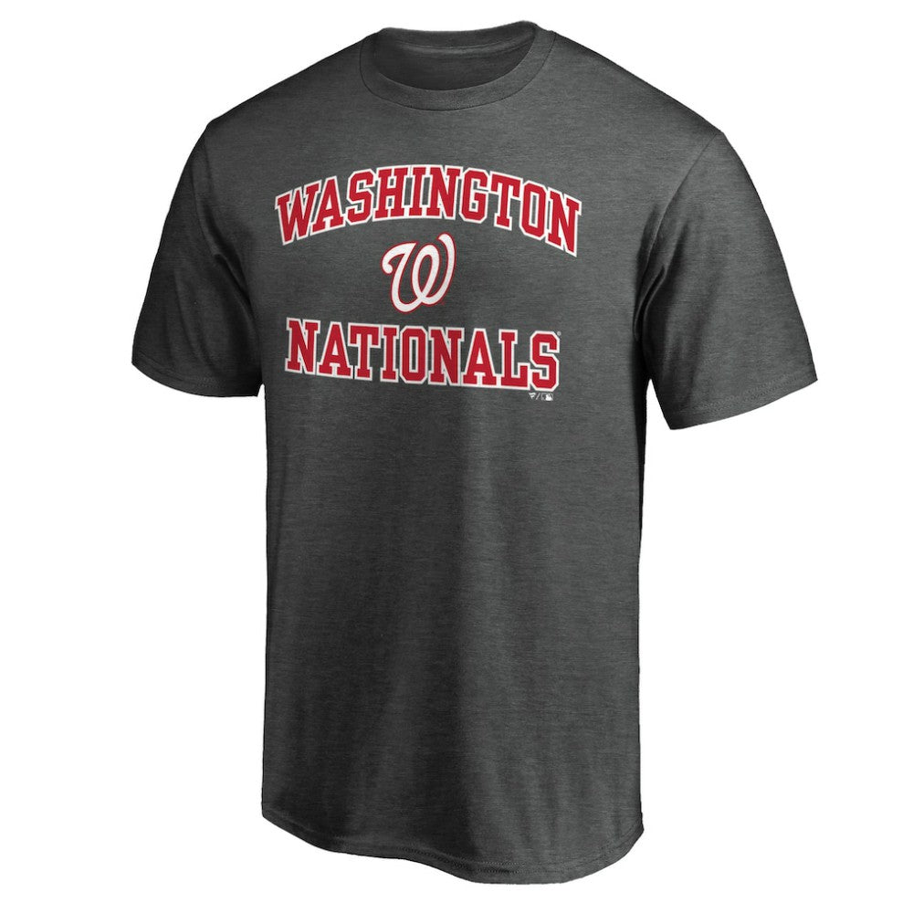 Washington Nationals Heart and Soul T-Shirt - Charcoal T-shirts