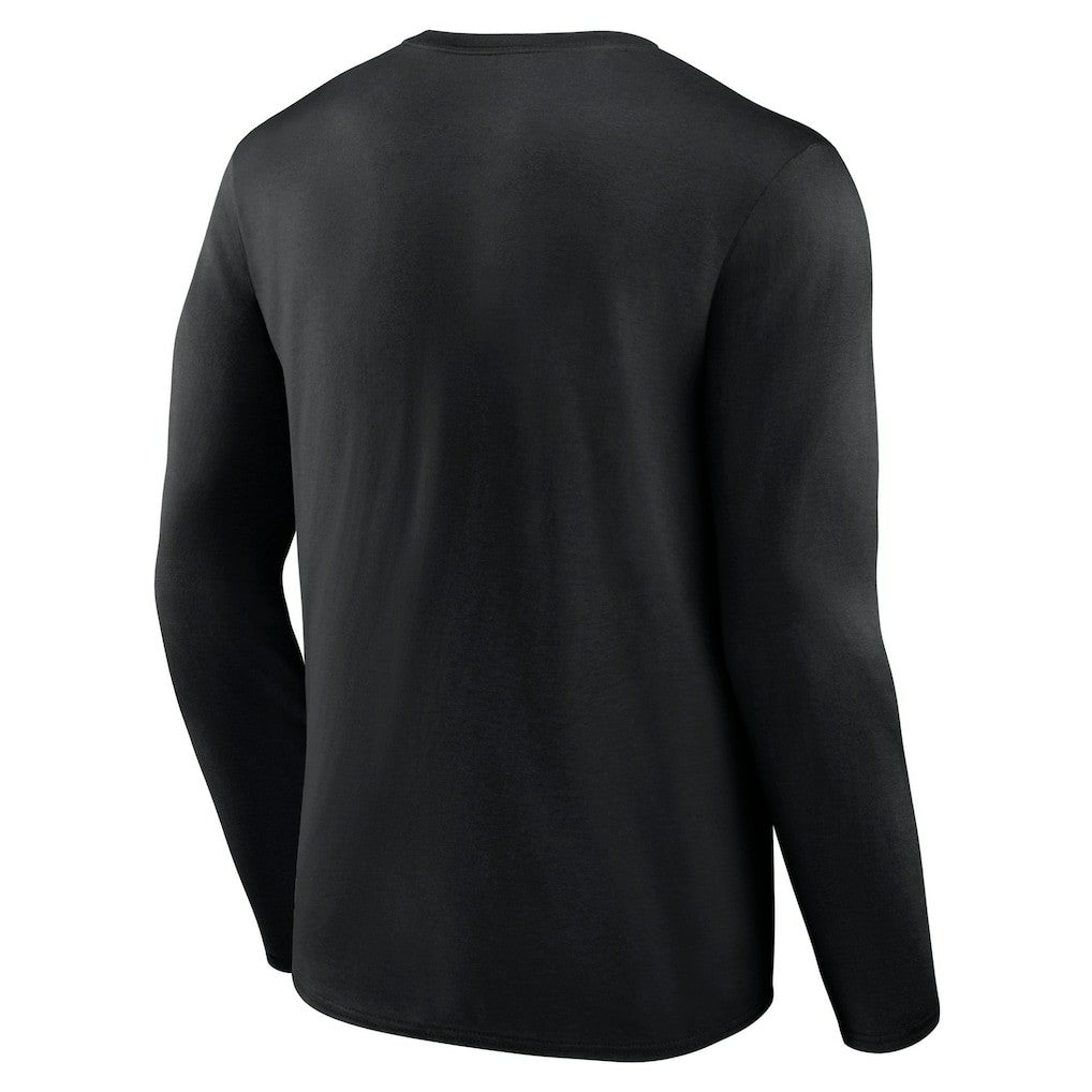 New York Jets Logo Team Lockup Long Sleeve T-Shirt Black