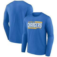 Los Angeles Chargers On Side Stripe Team Long Sleeve T-Shirt Powder Blue