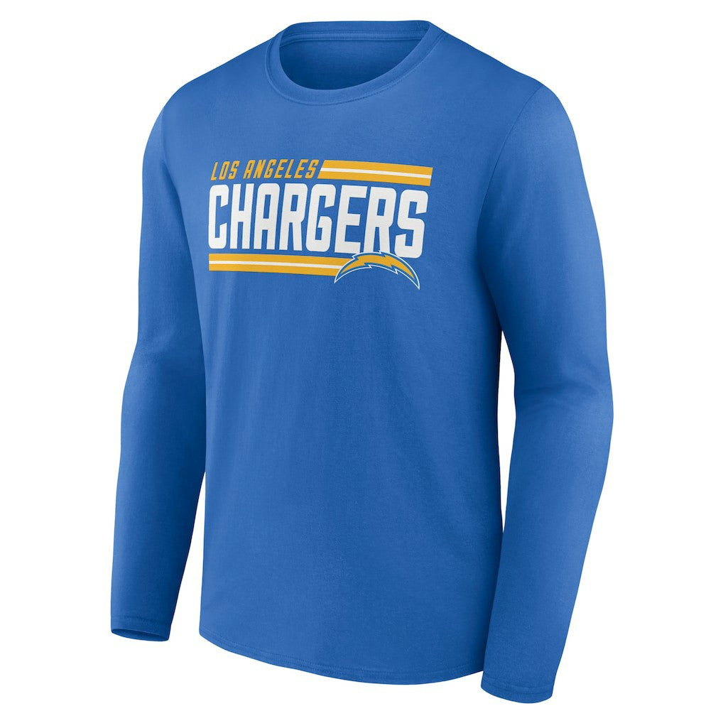 Los Angeles Chargers On Side Stripe Team Long Sleeve T-Shirt Powder Blue