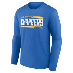 Los Angeles Chargers On Side Stripe Team Long Sleeve T-Shirt Powder Blue
