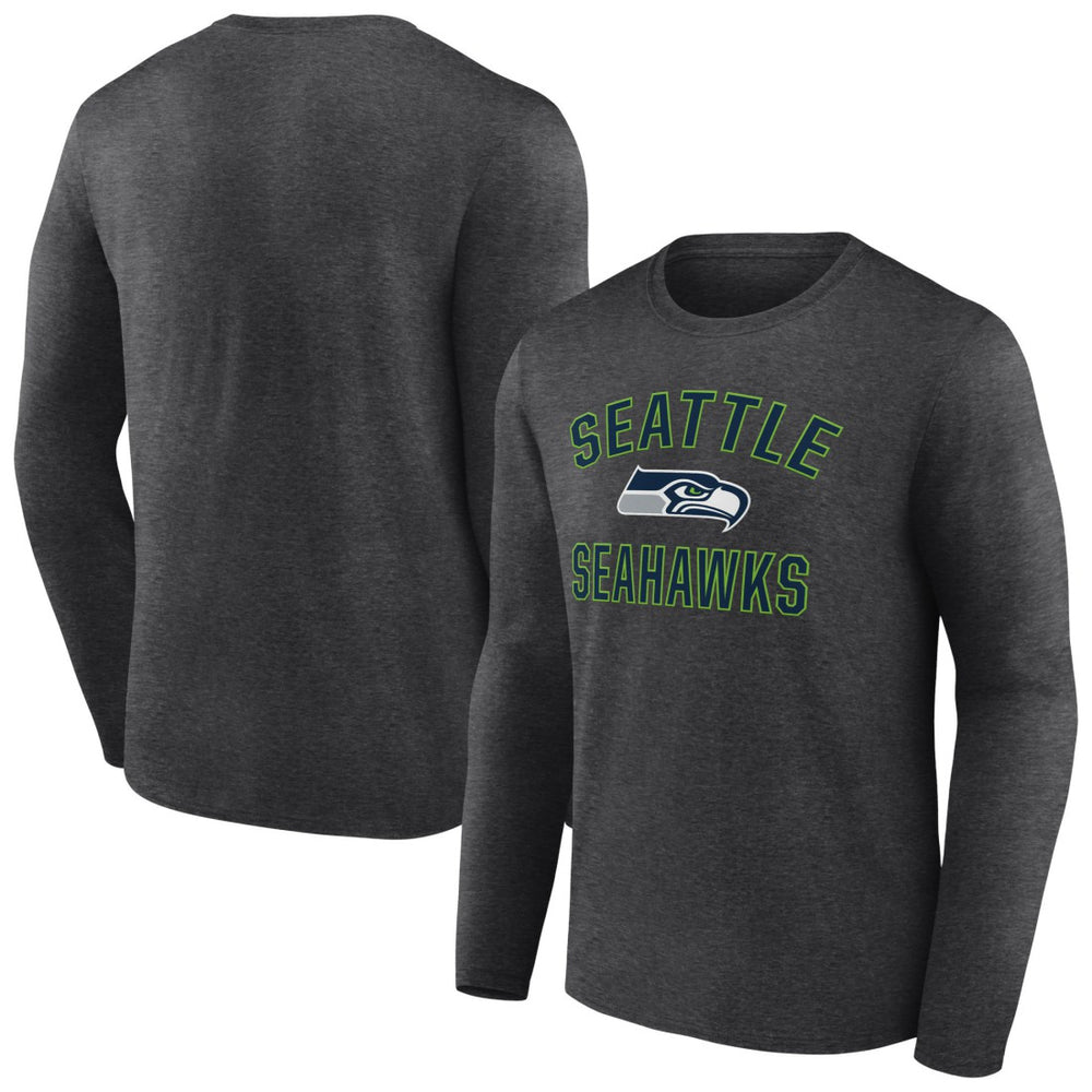 Seattle Seahawks Victory Arch Long Sleeve T-Shirt Charcoal