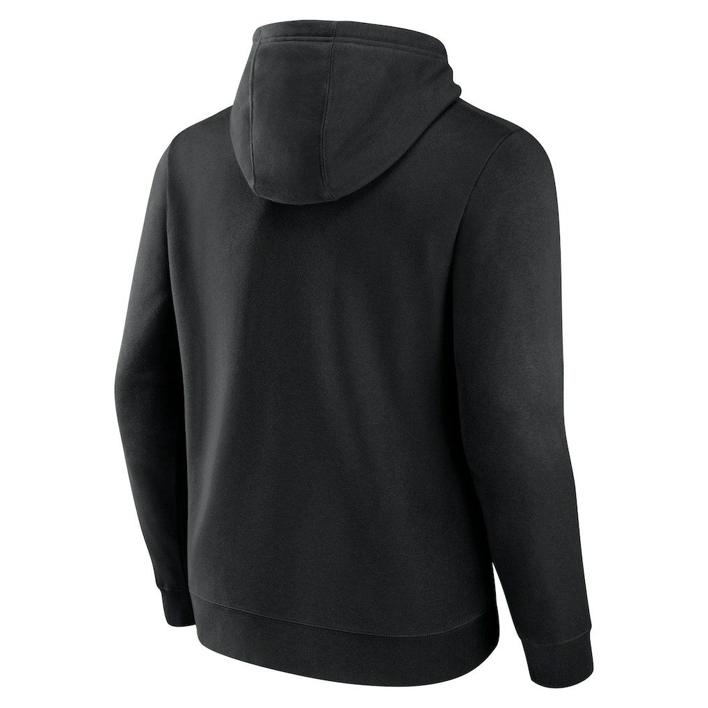 Las Vegas Raiders Team Fade Out Fitted Pullover Hoodie Black
