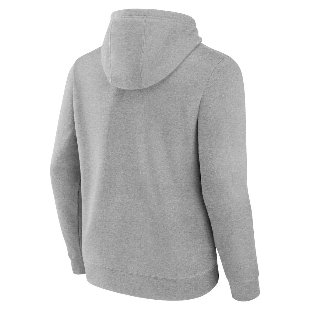 Las Vegas Raiders Team Fade Out Fitted Pullover Hoodie Heather Gray
