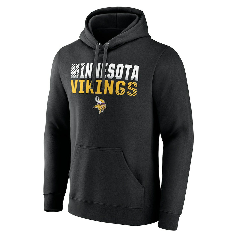 Minnesota Vikings Team Fade Out Fitted Pullover Hoodie Black