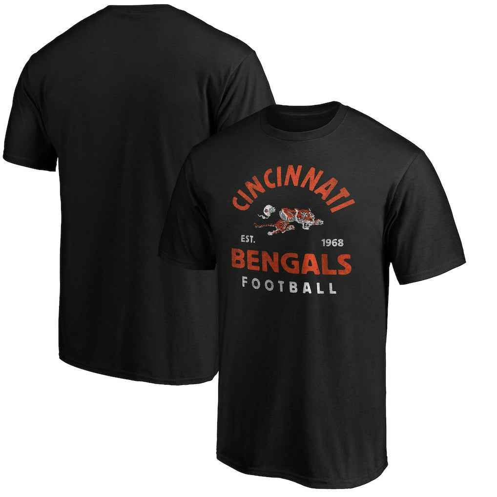 Cincinnati Bengals Vintage Arch T-Shirt Black