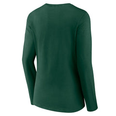 Green Bay Packers Women's Freehand Team Long Sleeve V-Neck T-Shirt Green