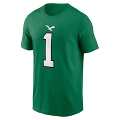 Jalen Hurts Philadelphia Eagles Alternate Player Name & Number T-Shirt Kelly Green