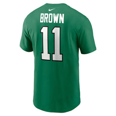 A.J. Brown Philadelphia Eagles Alternate Player Name & Number T-Shirt Kelly Green