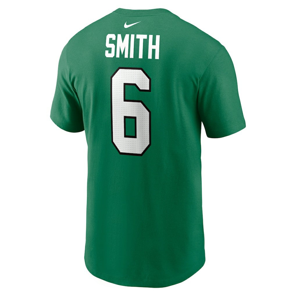 DeVonta Smith Philadelphia Eagles Alternate Player Name & Number T-Shirt Kelly Green