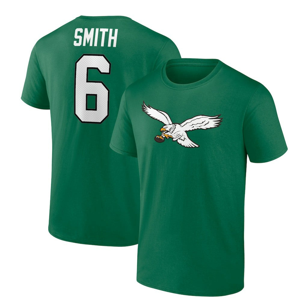 DeVonta Smith Philadelphia Eagles Alternate Icon Player Name & Number T-Shirt Kelly Green
