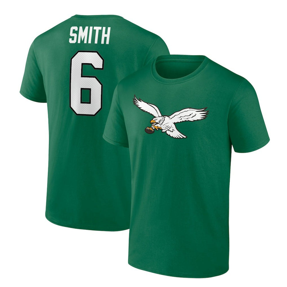 DeVonta Smith Philadelphia Eagles Alternate Icon Player Name & Number T-Shirt Kelly Green