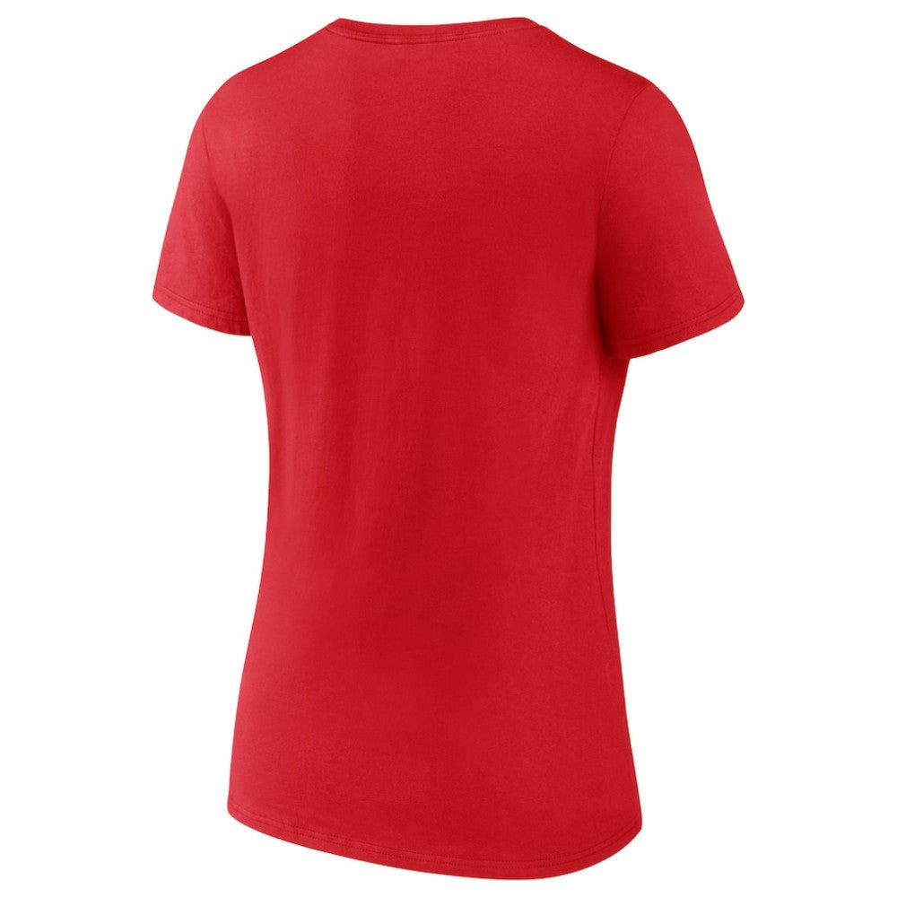 St. Louis Cardinals Fanatics Women's 2022 NL Central Division Champions Locker Room V-Neck T-Shirt - Red T-shirts