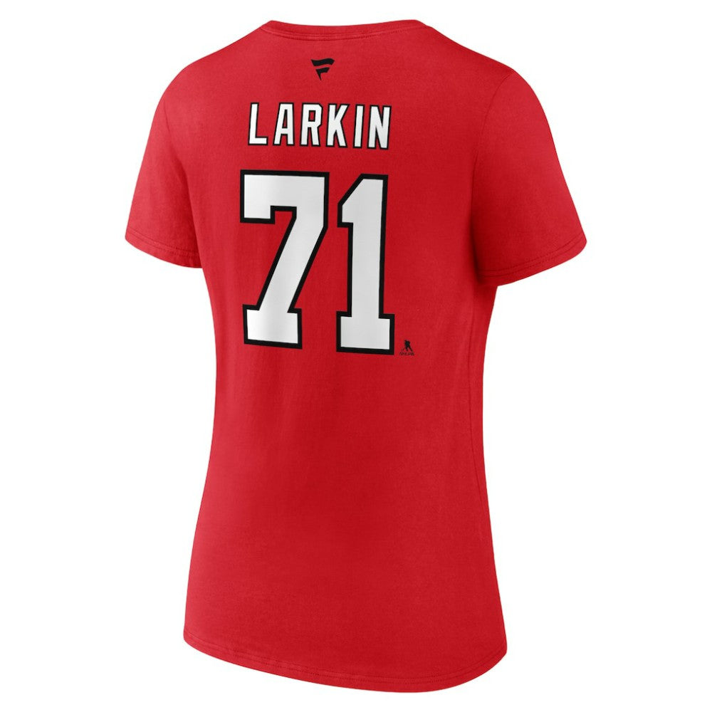 NHL Dylan Larkin Detroit Red Wings Fanatics Women's Special Edition 2.0 Name & Number V-Neck T-Shirt - Red