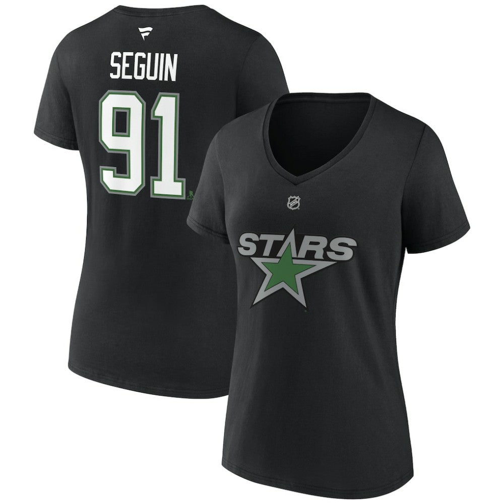 NHL Tyler Seguin Dallas Stars Fanatics Women's Special Edition 2.0 Name & Number V-Neck T-Shirt - Black