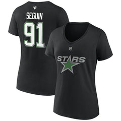 NHL Tyler Seguin Dallas Stars Fanatics Women's Special Edition 2.0 Name & Number V-Neck T-Shirt - Black