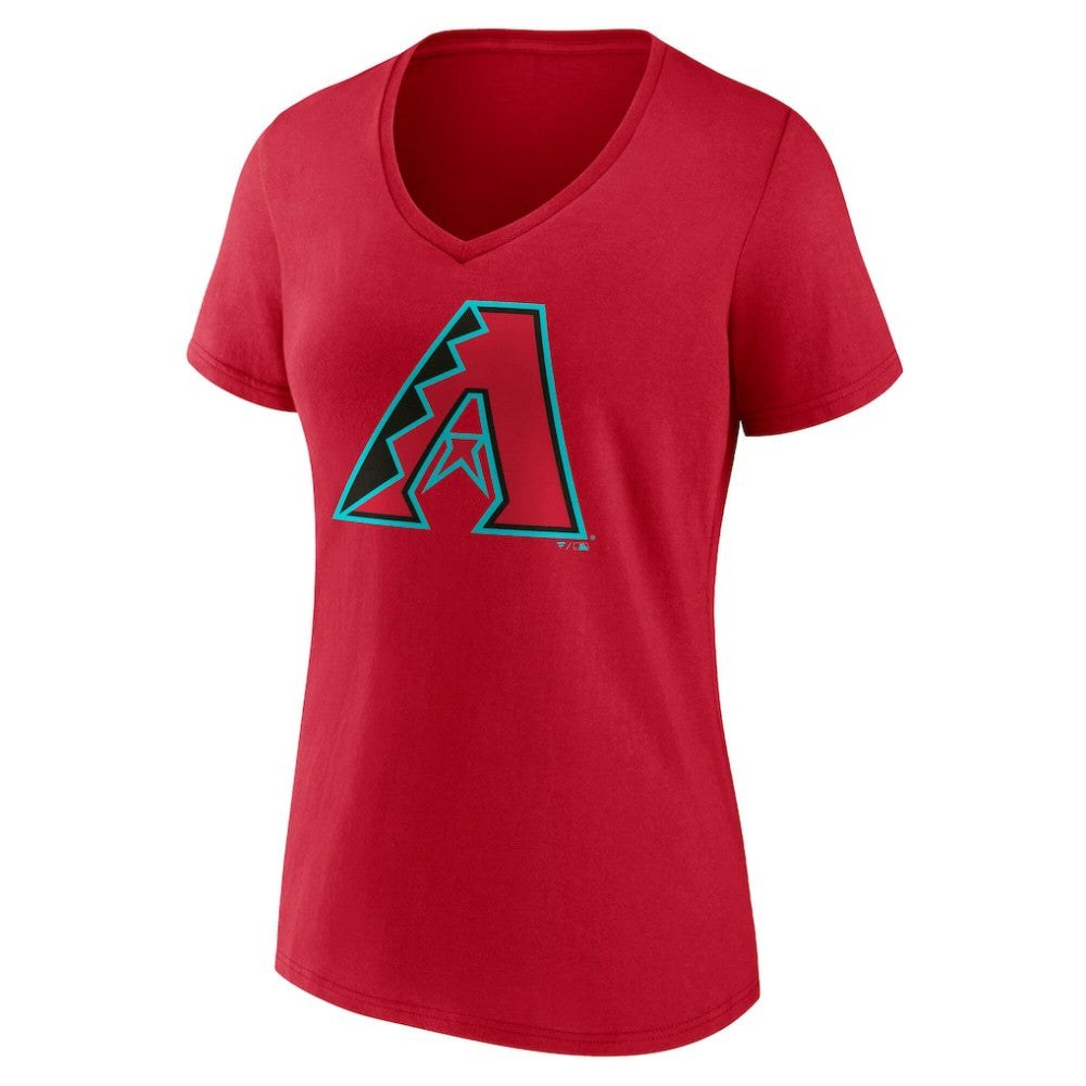 Arizona Diamondbacks Women's Official Logo V-Neck T-Shirt - Red T-shirts