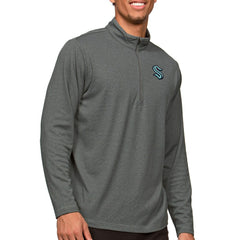 NHL Seattle Kraken Antigua Epic Quarter-Zip Pullover Top - Heather Charcoal