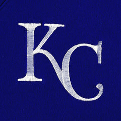 Kansas City Royals DKNY Sport Women's Lily V-Neck Pullover Sweatshirt - Royal Pullover