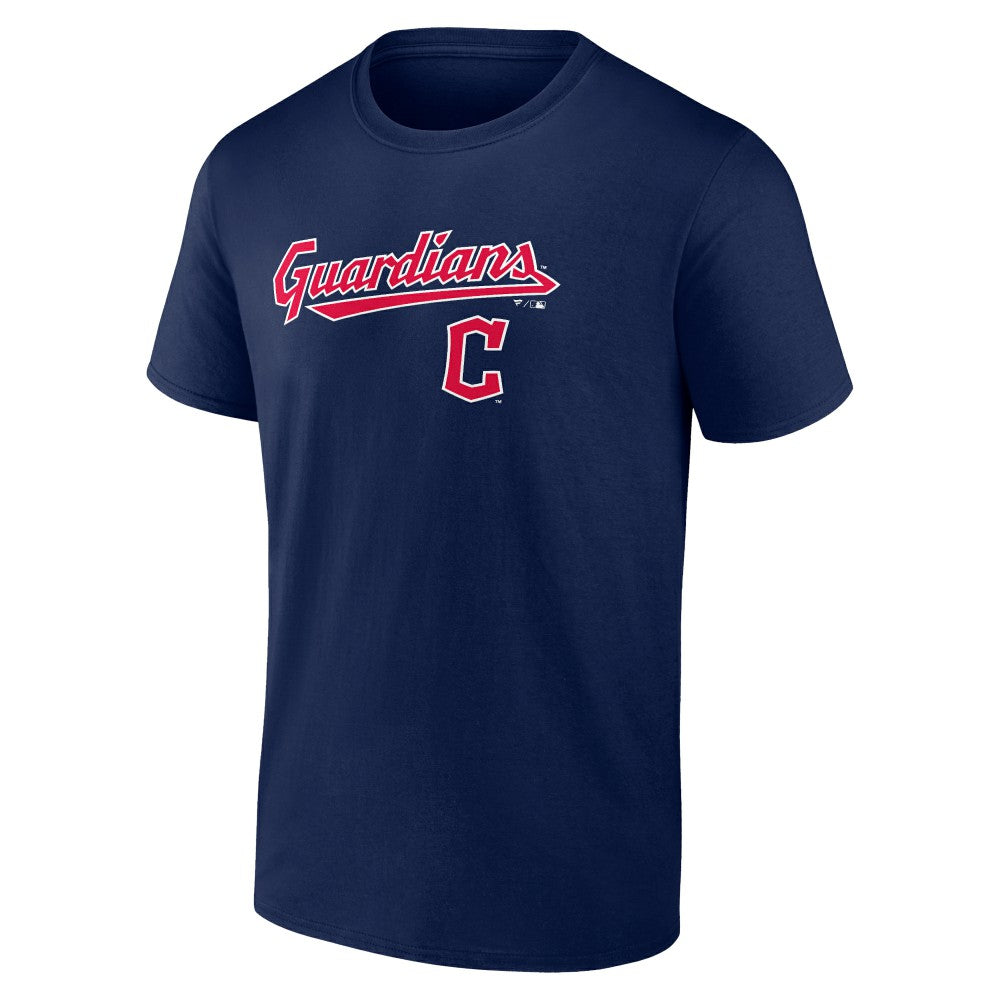 Cleveland Guardians Team Lockup T-Shirt - Navy T-shirts