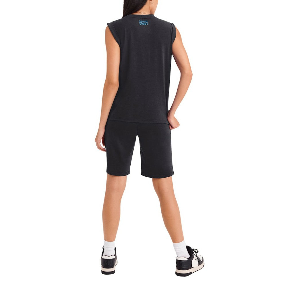Miami Marlins DKNY Sport Women's Madison Tri-Blend Tank Top - Black Tanks