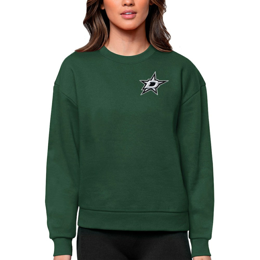 NHL Dallas Stars Antigua Women's Victory Crewneck Pullover Sweatshirt - Green