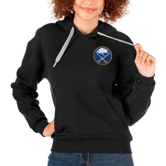 NHL Buffalo Sabres Antigua Women's Victory Pullover Hoodie - Black