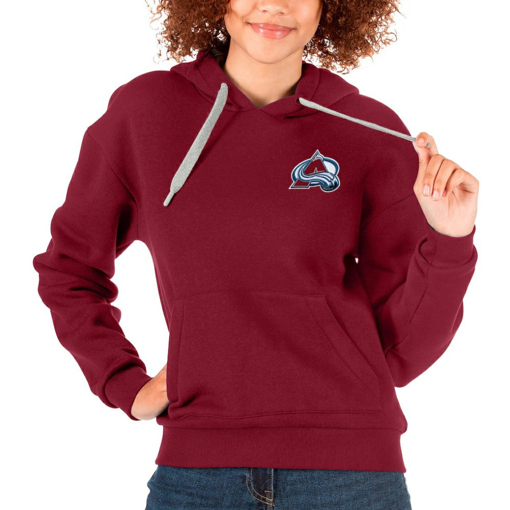 NHL Colorado Avalanche Antigua Women's Victory Pullover Hoodie - Maroon
