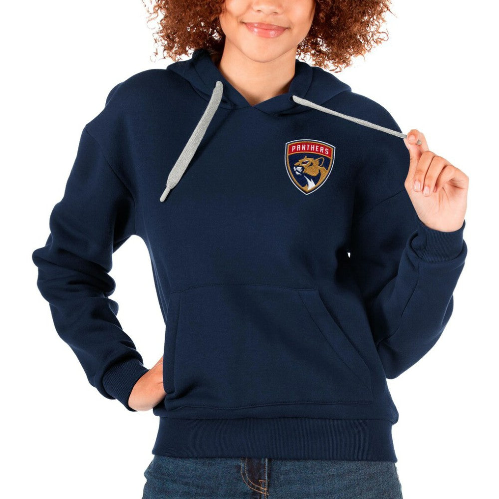 NHL Florida Panthers Antigua Women's Victory Pullover Hoodie - Navy