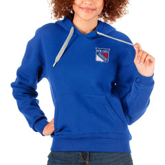 NHL New York Rangers Antigua Women's Victory Pullover Hoodie - Royal