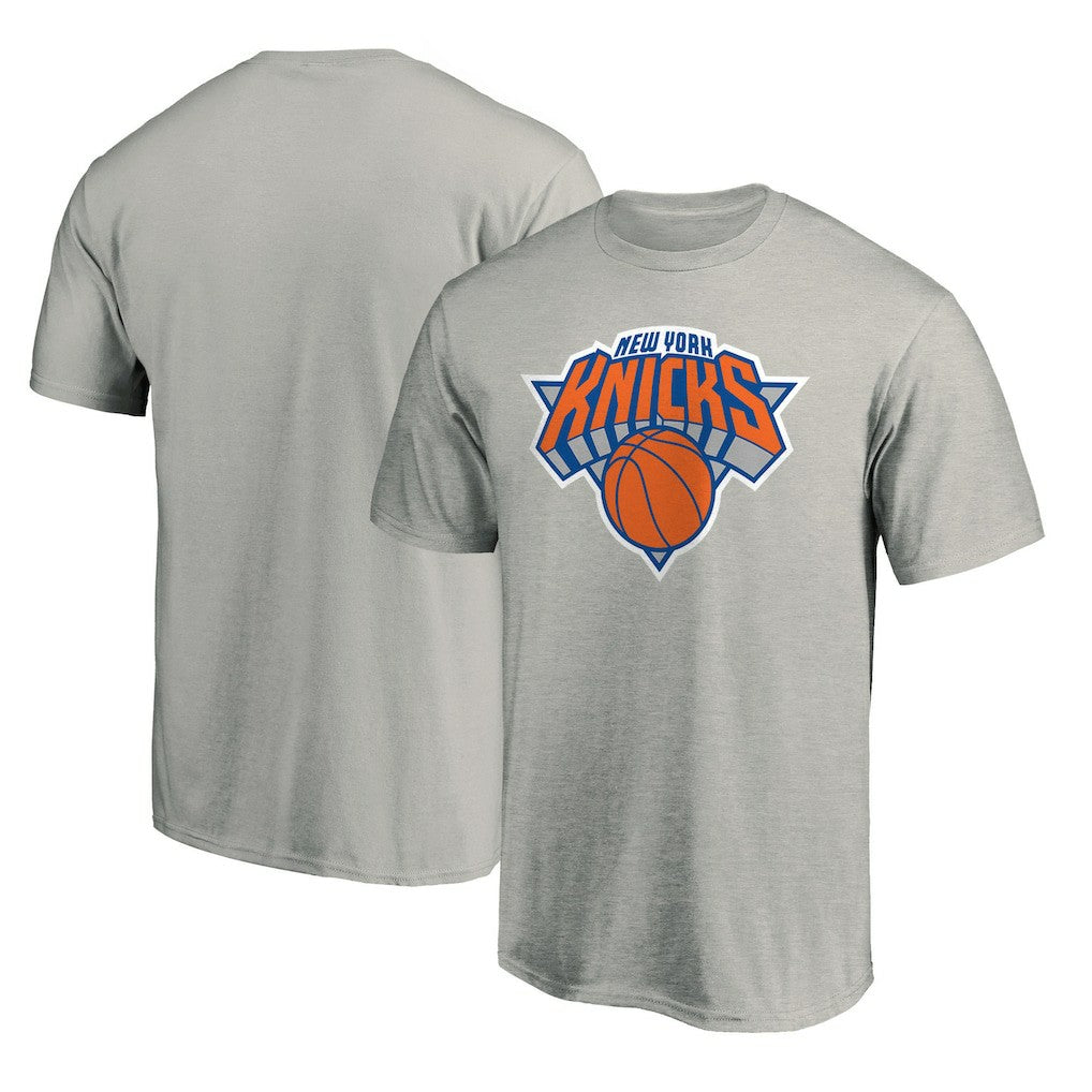 New York Knicks Logo T-Shirt Heather Gray