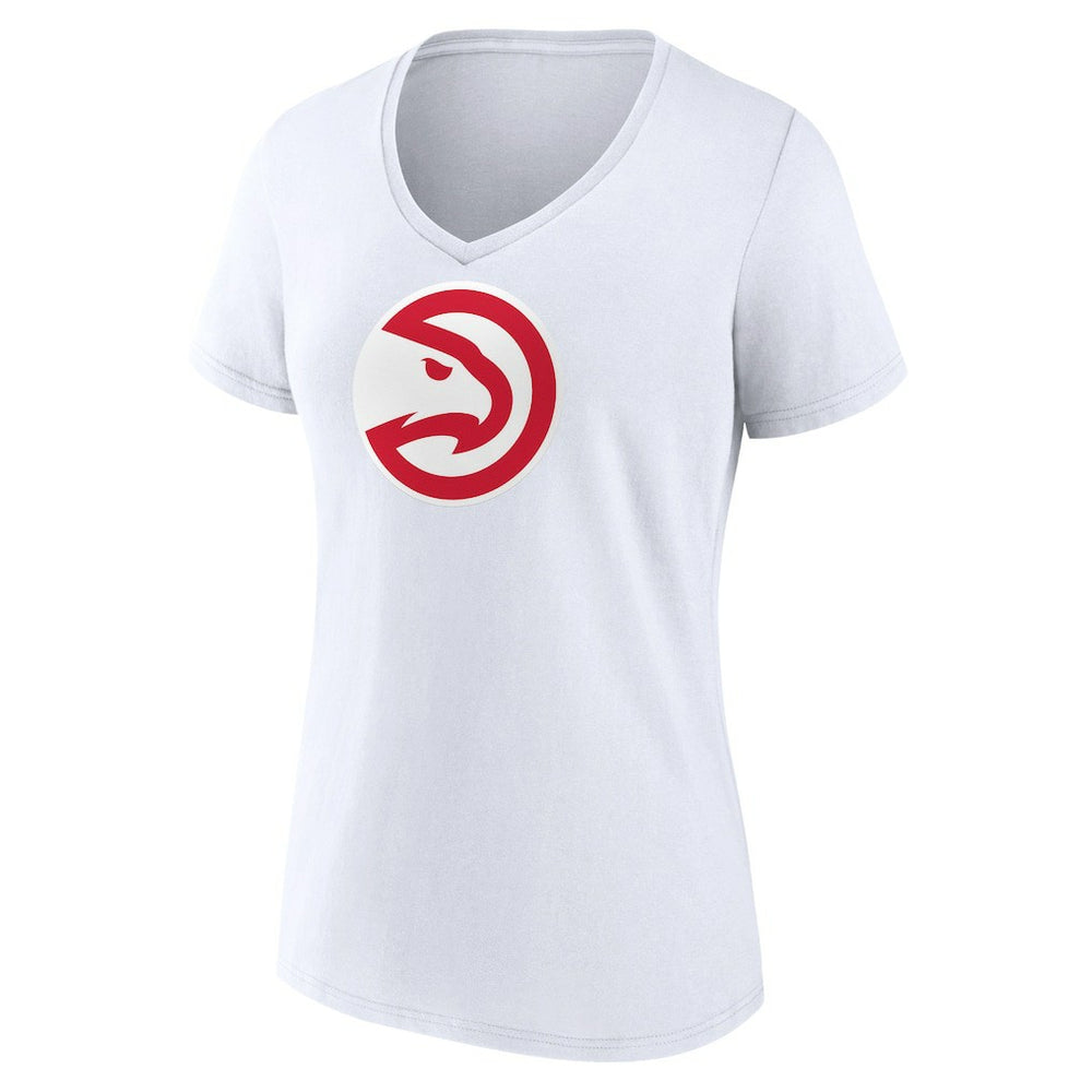 Atlanta Hawks Women's Logo V-Neck T-Shirt White