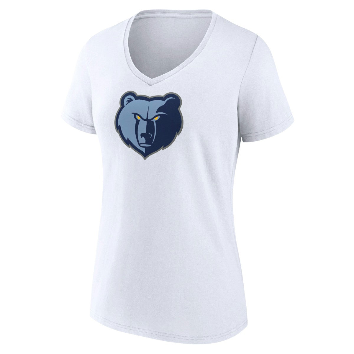 Memphis Grizzlies Women's Logo V-Neck T-Shirt White