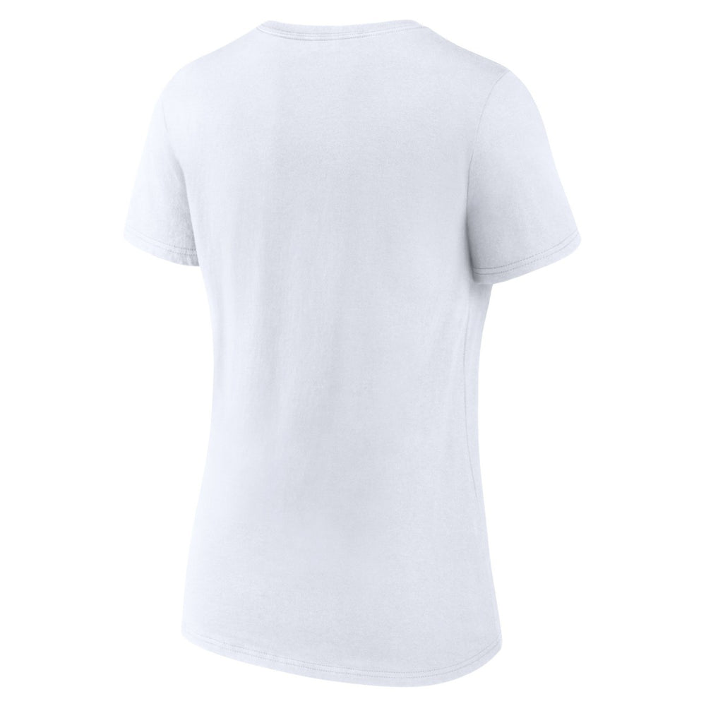 Toronto Raptors Women's Primary Logo V-Neck T-Shirt White