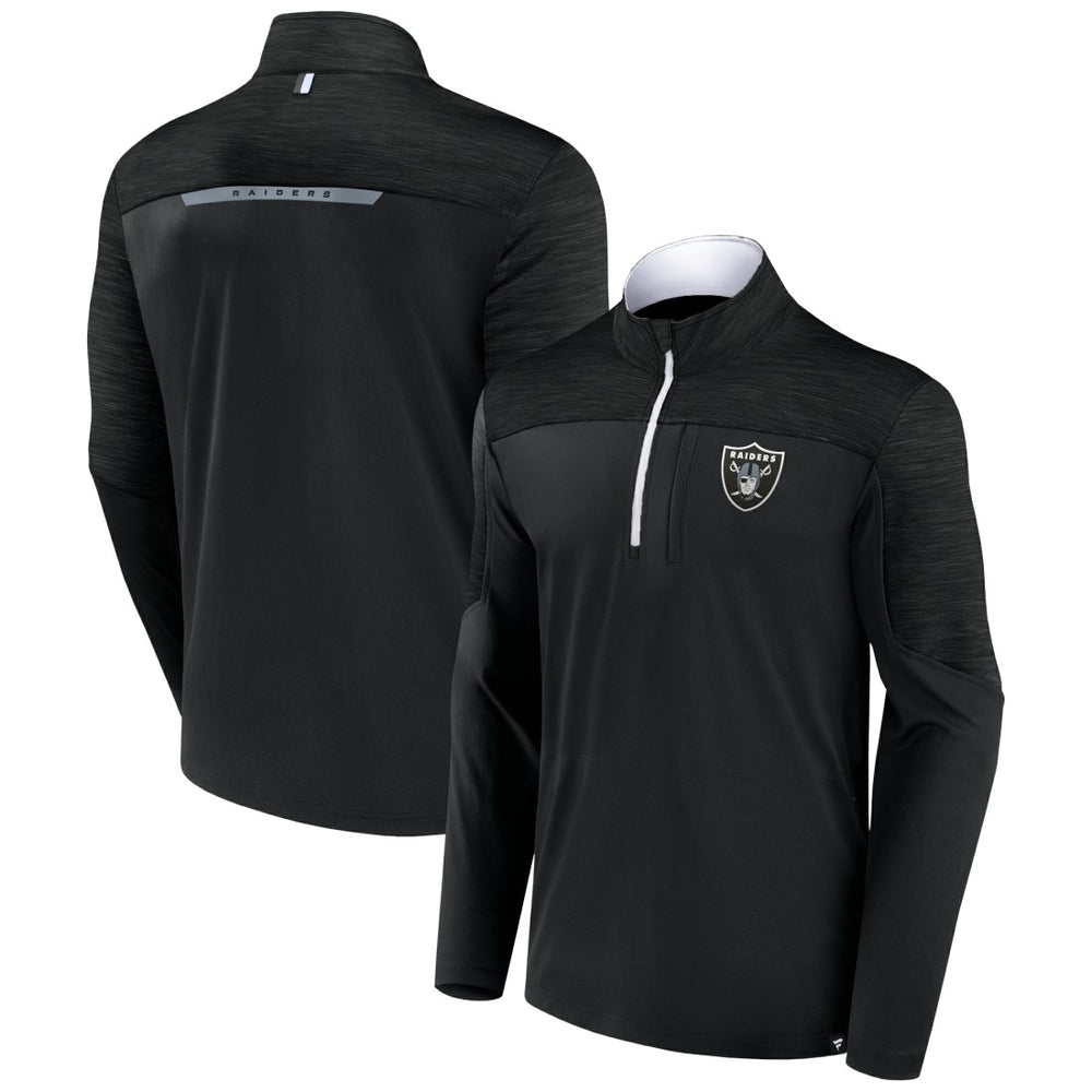 Las Vegas Raiders Defender Half-Zip Top Black