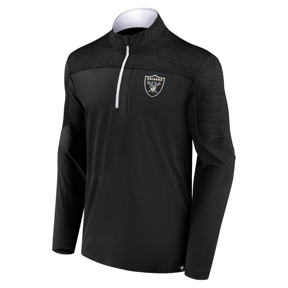 Las Vegas Raiders Defender Half-Zip Top Black