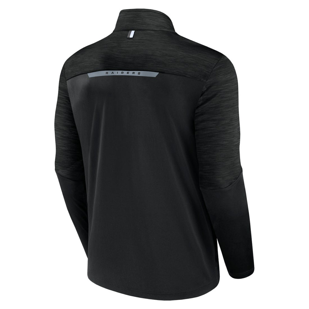 Las Vegas Raiders Defender Half-Zip Top Black