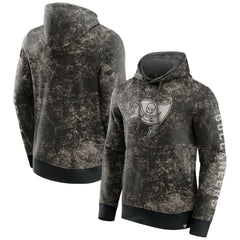 Tampa Bay Buccaneers Blackout Tonal Pullover Hoodie Black/Gray