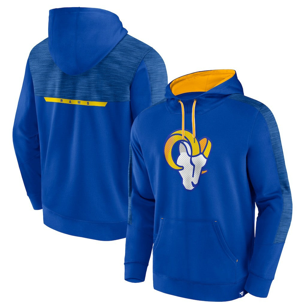 Los Angeles Rams Defender Evo Pullover Hoodie Royal