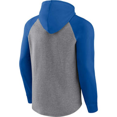 Buffalo Bills Favorite Arch Raglan Pullover Hoodie Heather Gray