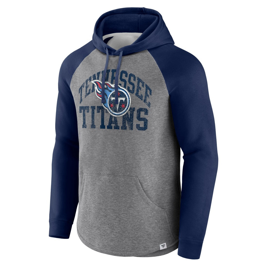 Tennessee Titans Favorite Arch Raglan Pullover Hoodie Heather Gray