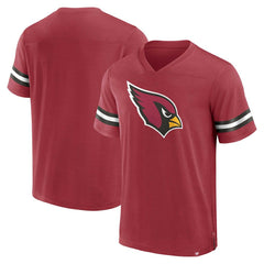 Arizona Cardinals Jersey Tackle V-Neck T-Shirt Cardinal