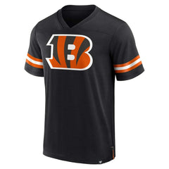 Cincinnati Bengals Jersey Tackle V-Neck T-Shirt Black