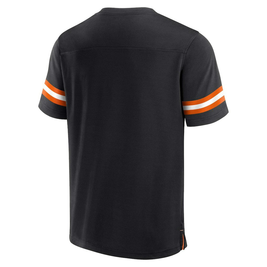 Cincinnati Bengals Jersey Tackle V-Neck T-Shirt Black