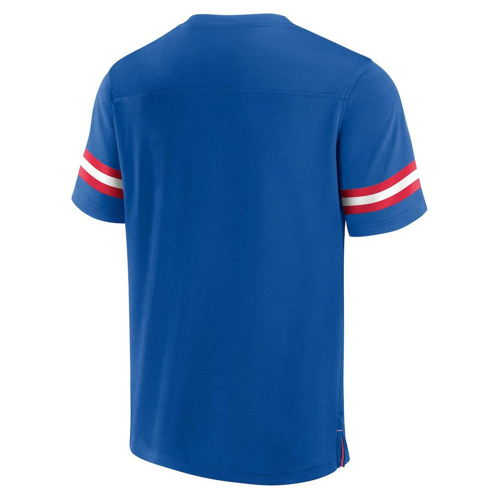 Buffalo Bills Jersey Tackle V-Neck T-Shirt Royal