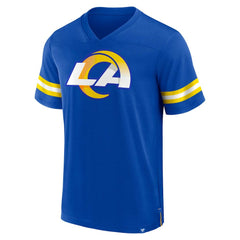 Los Angeles Rams Jersey Tackle V-Neck T-Shirt Royal
