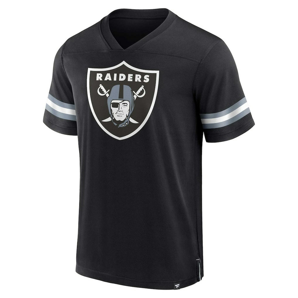 Las Vegas Raiders Jersey Tackle V-Neck T-Shirt Black